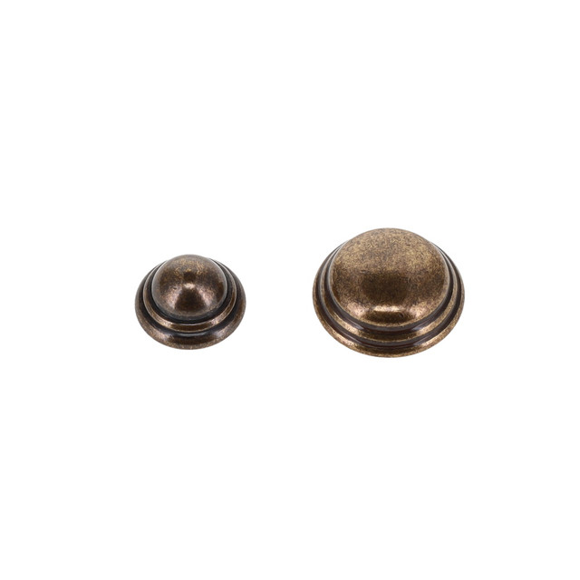 J35 Antique Brass, Foot/Stud, Solid Brass-LL, Multiple Sizes ***Requires the back post B-1414, sold separately***