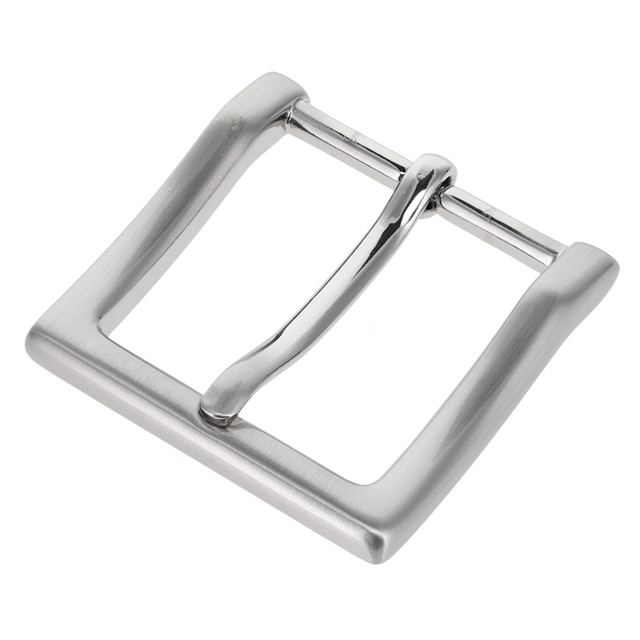 B8790 Brushed Nickel, Heel Bar Dress Buckle, Solid Brass-LL, Multiple Sizes