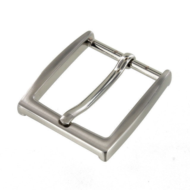 B8791 Brushed Nickel, Heel Bar Dress Buckle, Solid Brass-LL, Multiple Sizes