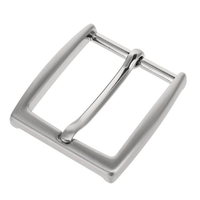 B8791 Brushed Nickel, Heel Bar Dress Buckle, Solid Brass-LL, Multiple Sizes