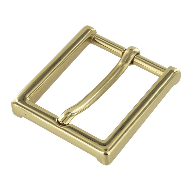B8792 Polished Brass, Heel Bar Dress Buckle, Solid Brass-LL, Multiple Sizes