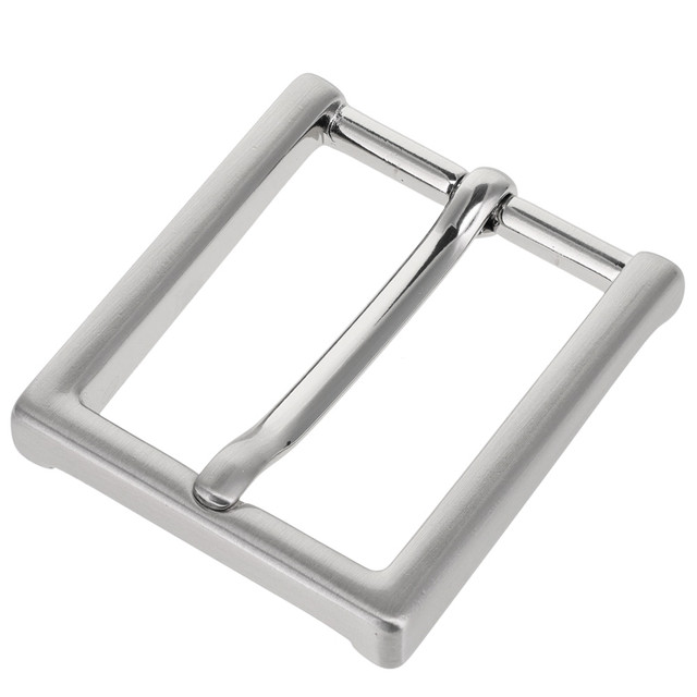 B8792 Brushed Nickel, Heel Bar Dress Buckle, Solid Brass-LL, Multiple Sizes