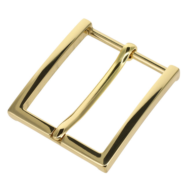 B8793 Polished Brass, Heel Bar Dress Buckle, Solid Brass-LL, Multiple Sizes