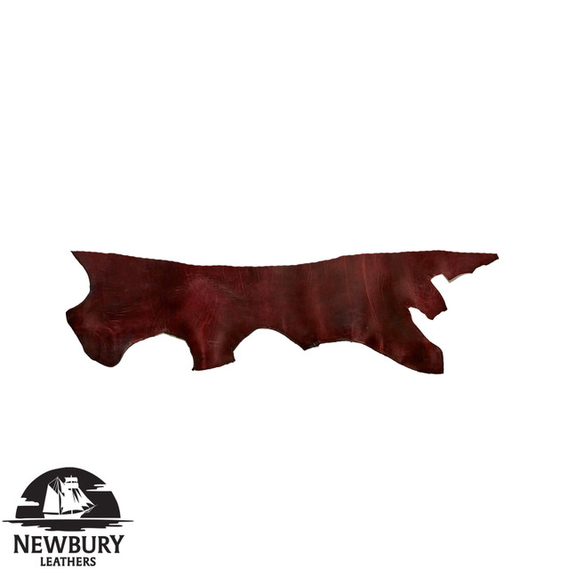 Newbury Leathers, Latigo, Belly, Burgundy