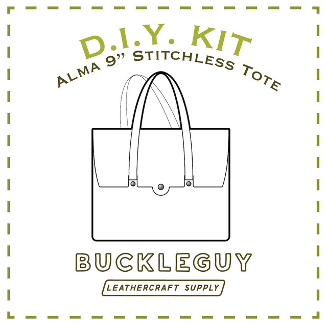 Danesh,  Alma, Stitchless Tote Leather Pattern, PDF Template