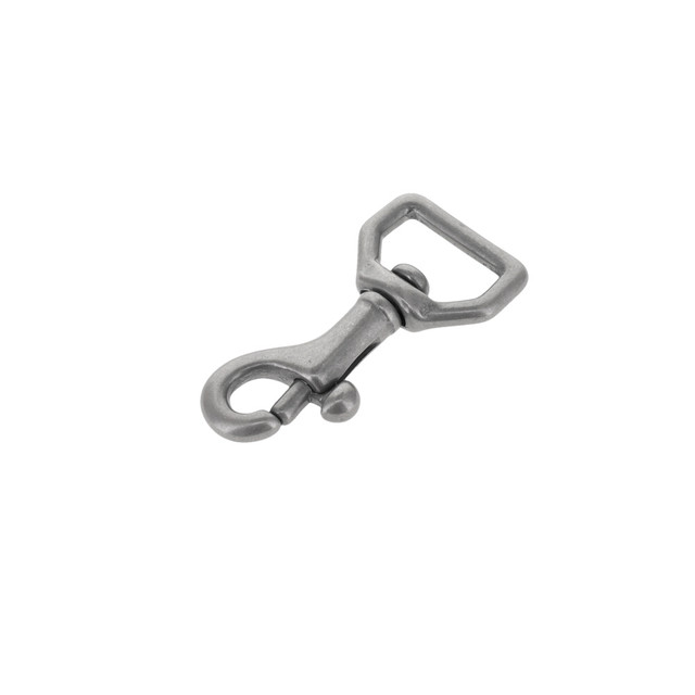 45 1/2" Nickel Matte, Swivel Bolt Snap, Solid Brass-LL