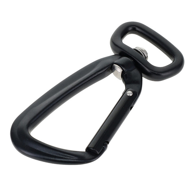 C5800 Black, Non Lock Swivel Carabiner, Aluminum