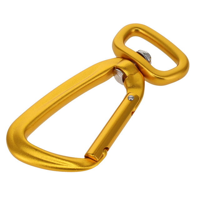 C5800 Gold Semi-Matte, Non Lock Swivel Carabiner, Aluminum