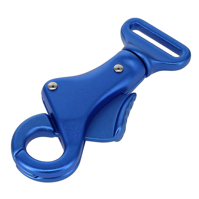 C5850 Blue, Thumb Press Swivel Snap, Aluminum