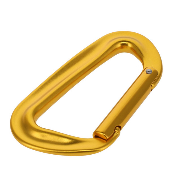 C5980 Gold Semi-Matte, Non Lock Carabiner, Aluminum