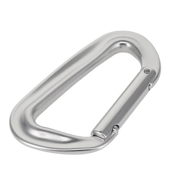 C5980 Silver Semi-Matte, Non Lock Carabiner, Aluminum