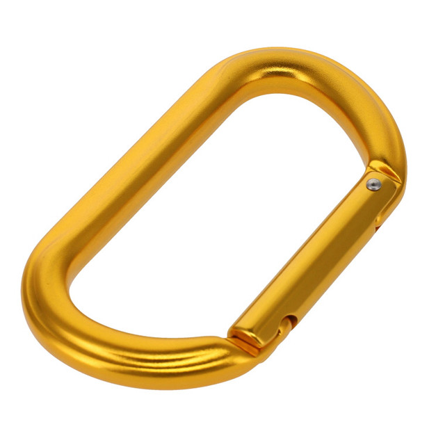 C5990 Gold Semi-Matte, Non Lock Carabiner, Aluminum