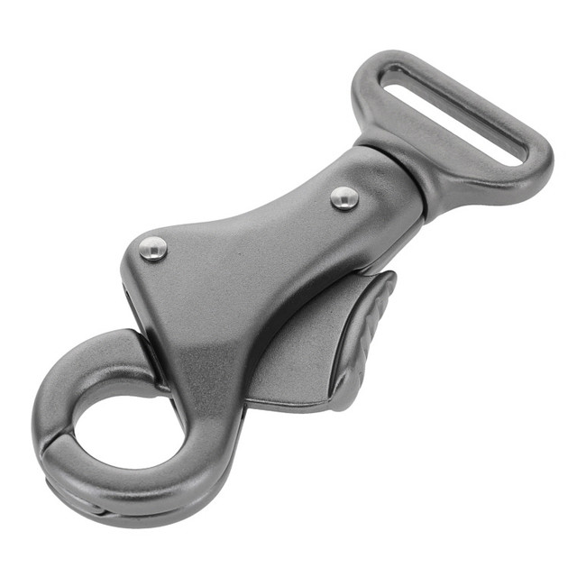 C5850 Gun Metal, Thumb Press Swivel Snap, Aluminum