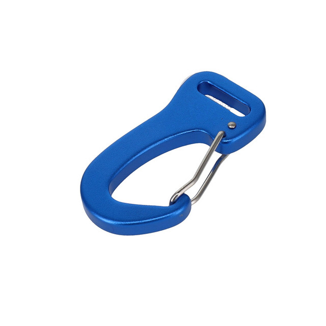 C5860 Blue, Wiregate Lever Snap Carabiner, Aluminum
