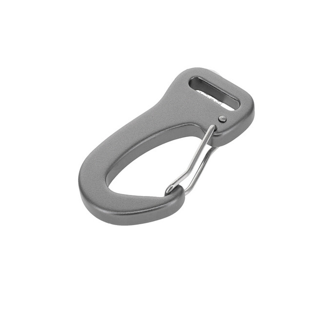 C5860 Gun Metal, Wiregate Lever Snap Carabiner, Aluminum