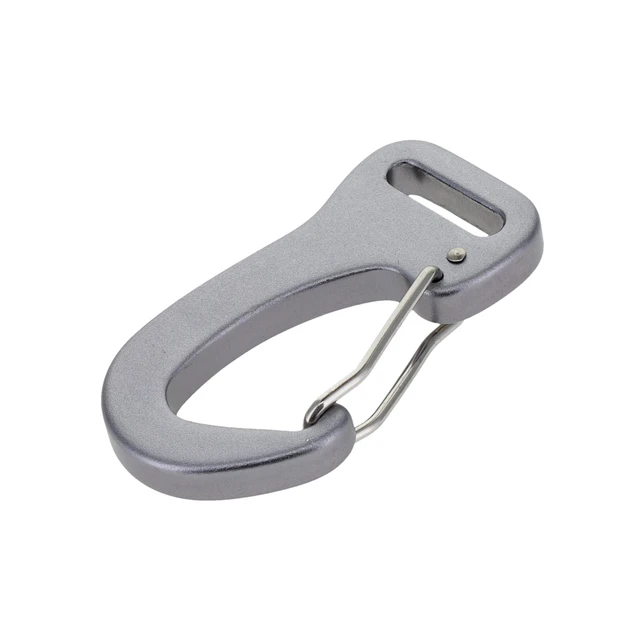 C5860 Gun Metal, Wiregate Lever Snap Carabiner, Aluminum