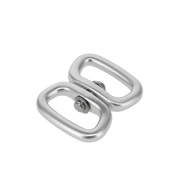 C5945 Silver Semi-Matte, Double Eye Swivel, Aluminum