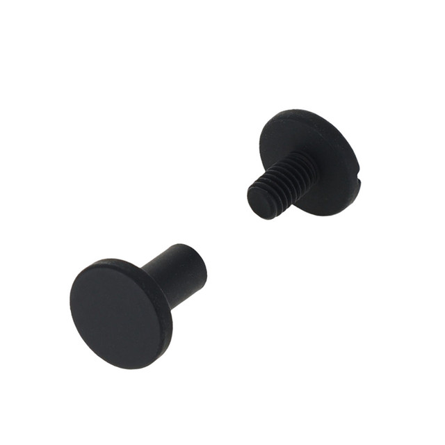 Chicago Screws, Cylinder Cap, Black Matte, Solid Brass-LL (50 per bag), Multiple Sizes