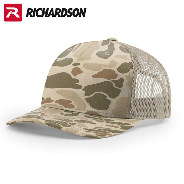 Richardson 112PFP Printed Five Panel Trucker, Blank Hat