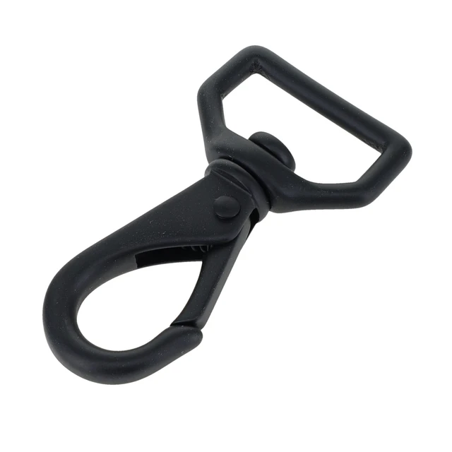 240 1" PVD Black Matte, Swivel Lever Snap, Solid Brass-LL