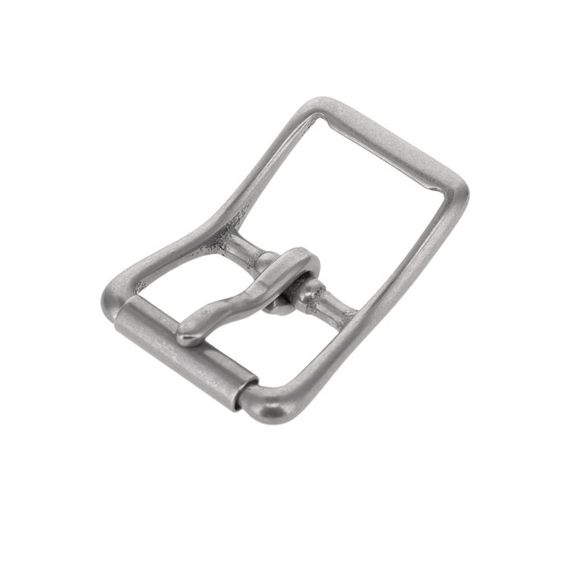 150 Nickel Matte, Center Bar Roller Buckle, Solid Brass-LL, Multiple Sizes