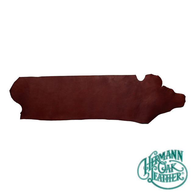 Hermann Oak, English Bridle Leather, Back, British Brown