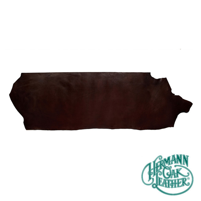 Hermann Oak, English Bridle Leather, Back, Havana Brown