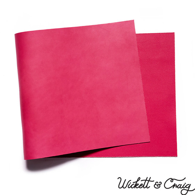Wickett & Craig English Bridle Leather Panels, Pink