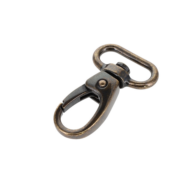 C6099 Antique Brass, Swivel Lever Snap, Solid Zinc, Multiple Sizes