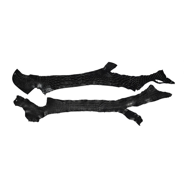 Caiman Yacare 'Crocodile Flank', 2.5-3oz, Black