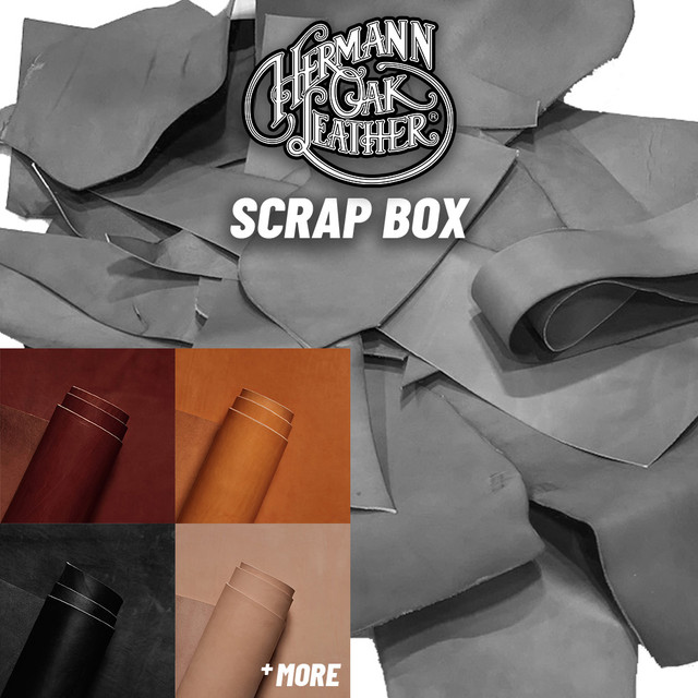 Hermann Oak Leather Scrap, 5lbs Box