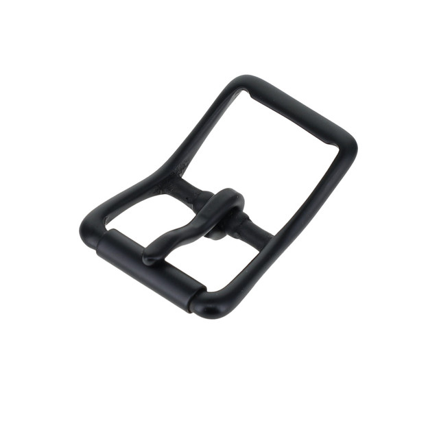 150 PVD Black Matte, Center Bar Roller Buckle, Solid Brass-LL
