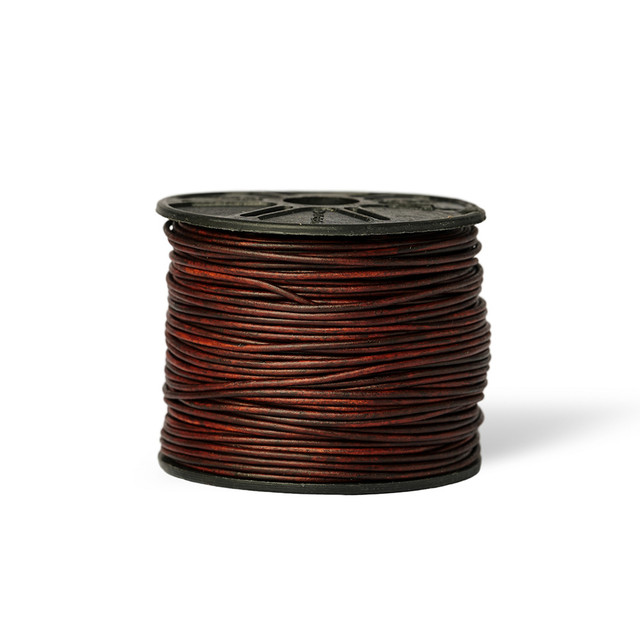 Leather Cord, Round, Dyed