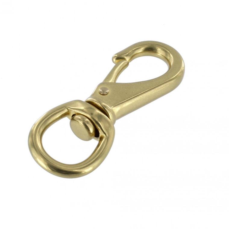 251 5/8 Natural Brass, Swivel Lever Snap, Solid Brass-LL 