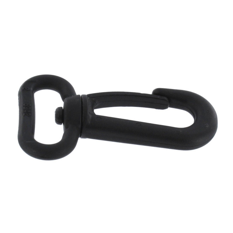 Bluemoona 20 PCS - Plastic SWIVEL CLIP SNAP Hook TRIGGER Keychain Key  Buckle 3 75mm (Black)