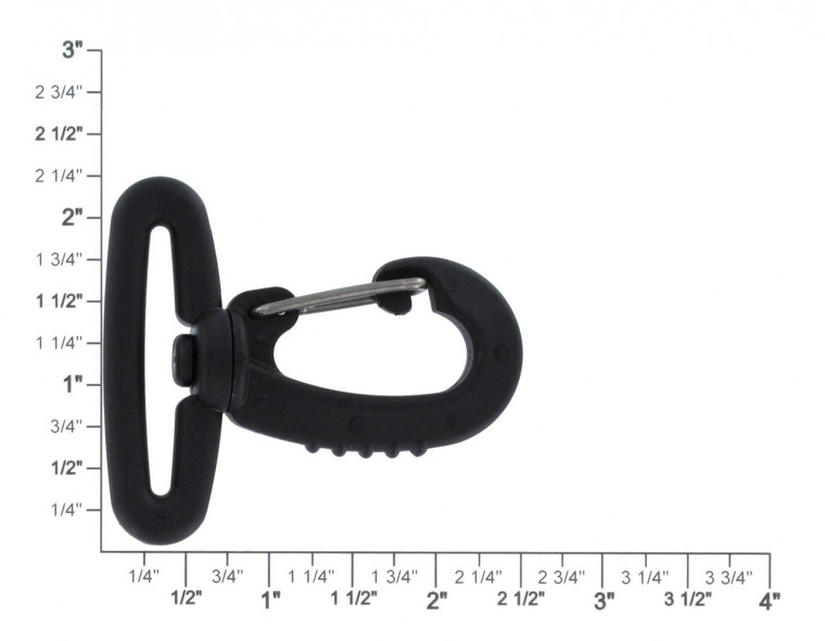 6726 1 1/2 Plastic Swivel Hook with Metal Clip 