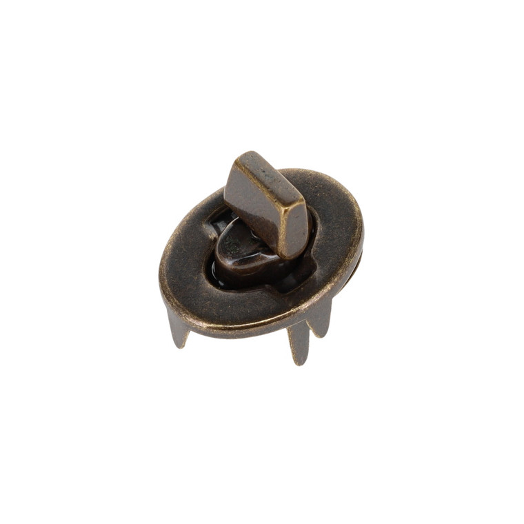 3016 Antique Brass, Turn Lock, Solid Brass-LL (four piece set)