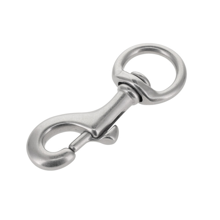 3511 3/4" Nickel Matte, Swivel Bolt Snap, Solid Brass-LL