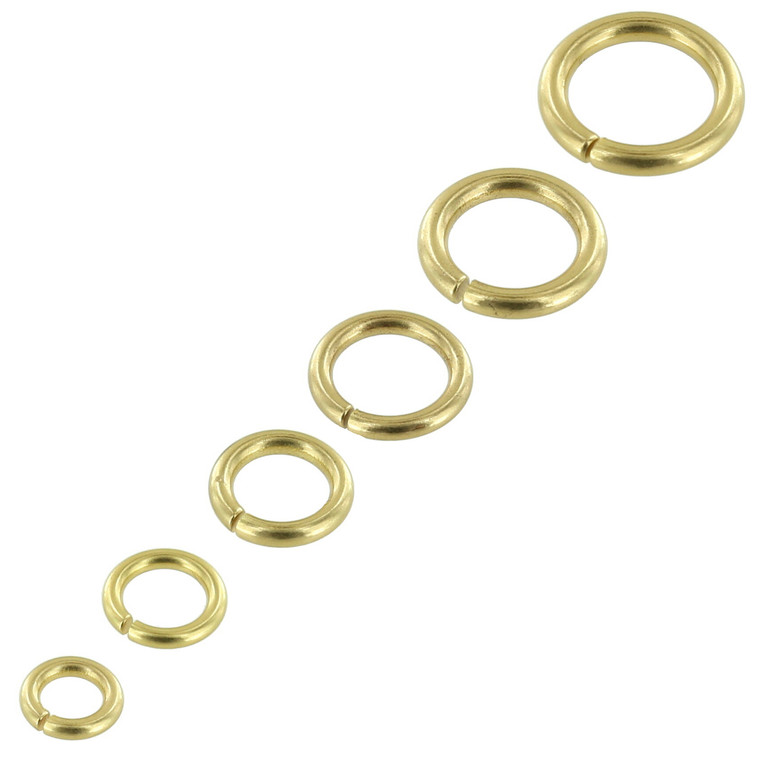 9mm Large Antiqued Gold Jump Rings, Textured Jump Ring, Brass Jump Rin –  Carson's Cove