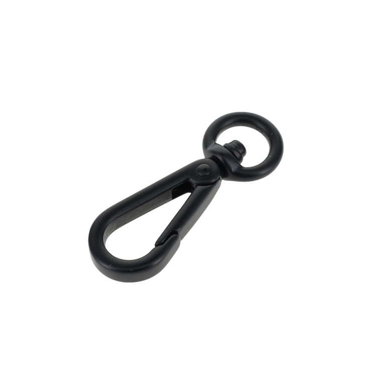 4000N 3/8" PVD Black Matte, Swivel Lever Snap, Solid Brass
