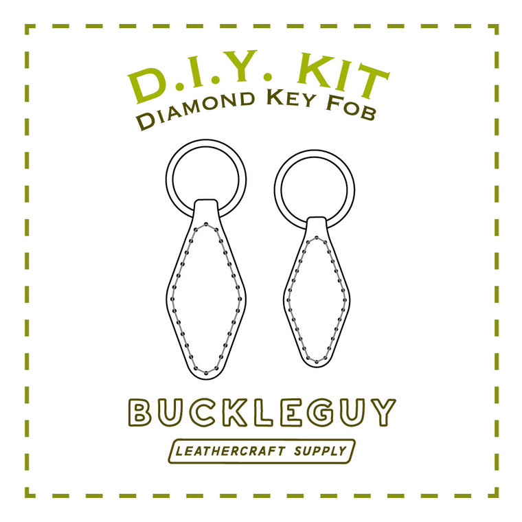 Key Fob Collection Leather Pattern, PDF Template - Buckleguy.com