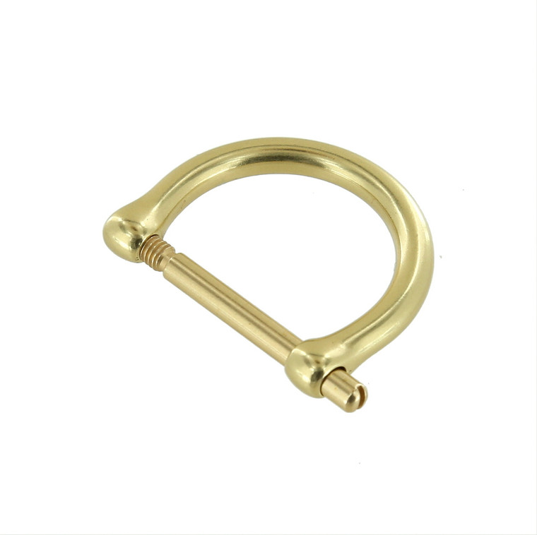 2014 Natural Brass, D-Ring, Solid Brass-LL, Multiple Sizes - Buckleguy.com