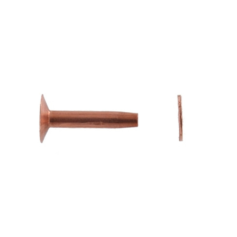 Rivets - Copper Rivets & Burrs 50pk