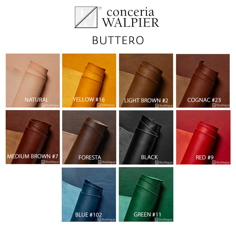 Valdibrana Conceria, Tarano, Italian Vachetta Leather, Panel, Black 