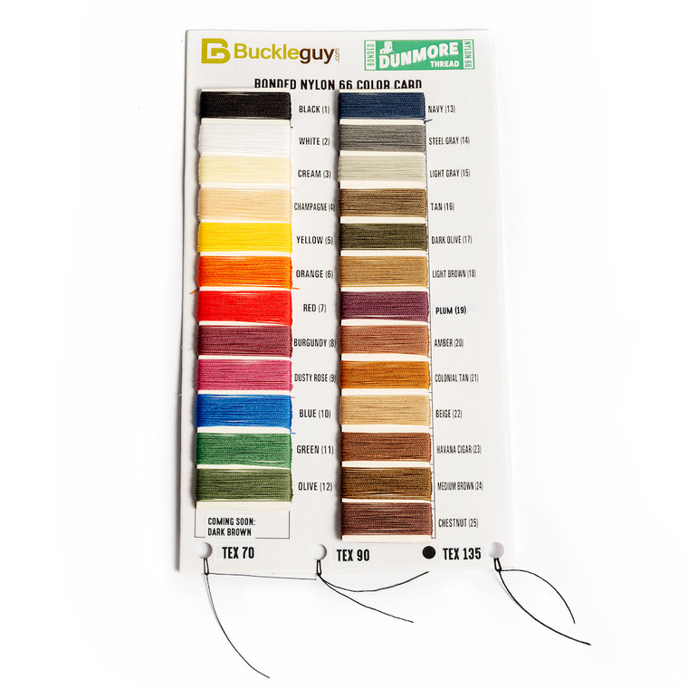 Dunmore Bonded Nylon Thread Card
