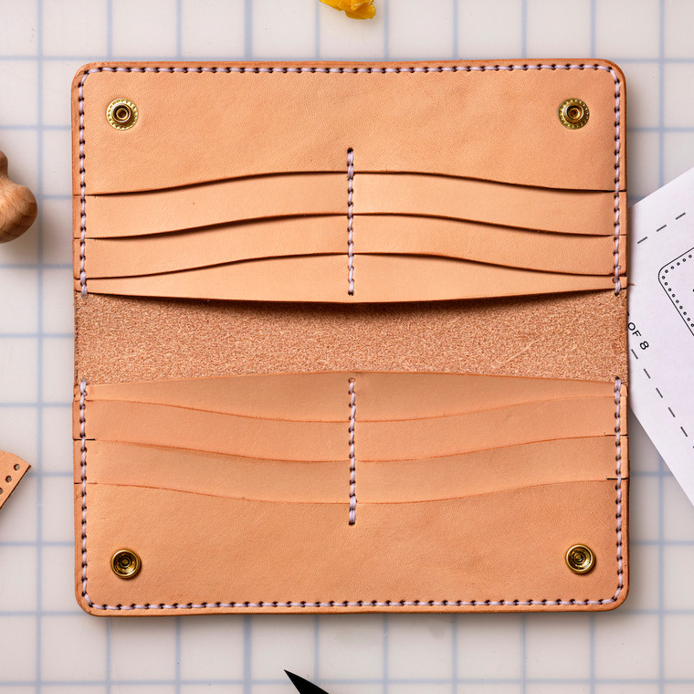 Make A Leather Wrap Wallet - Free PDF Pattern