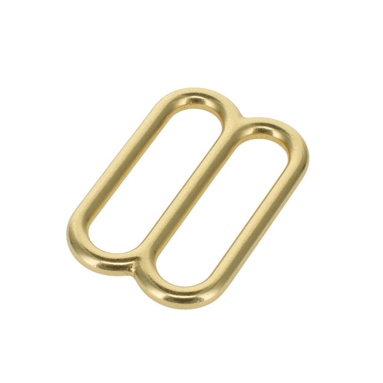 NATURAL BRASS DOUBLE LOOP SLIDER