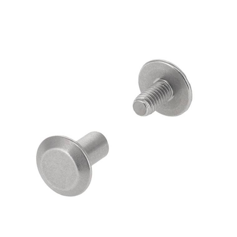 Nickel Matte Chicago Screws Flat Cap 3/8"
