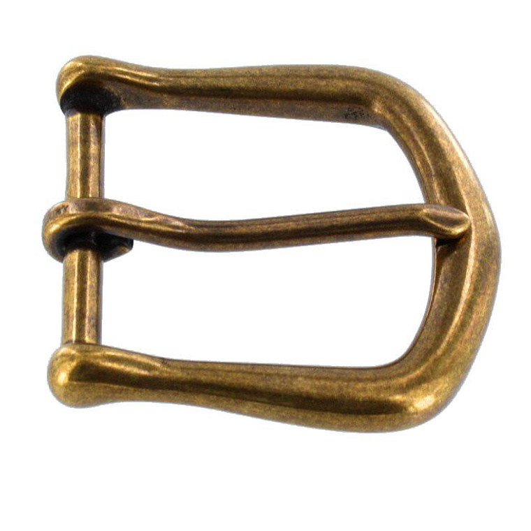 10174 Antique Brass, Heel Bar Buckle, Solid Brass-LL, Multiple Sizes 