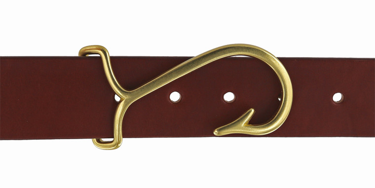 Fish hook shop belt buckle